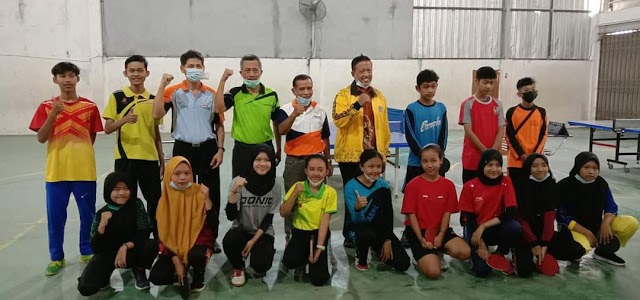 SMP N 1 Ngawen Borong Habis Kejuaraan O2SN Bidang Tenis Meja Tahun 2021