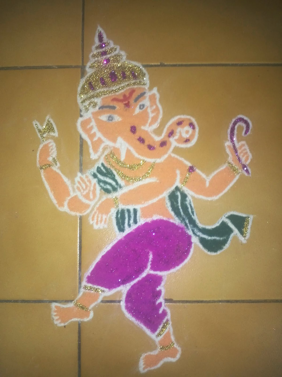Ganesha Rangoli 35