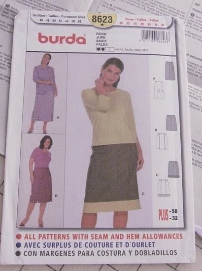 Burda 8623: A New Skirt (and Jacket)