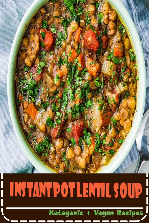 Have a hearty bowl of Instant Pot Lentil Soup—done in 18 minutes!—from Delish.com.