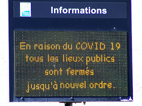 Town hall notice board during Covid19 lockdown.  Indre et Loire, France. Photographed by Susan Walter. Tour the Loire Valley with a classic car and a private guide.