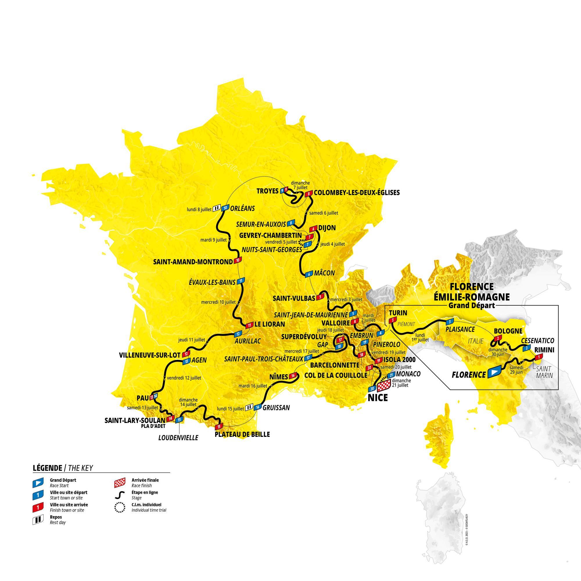 Tour de France 2024 route revealed
