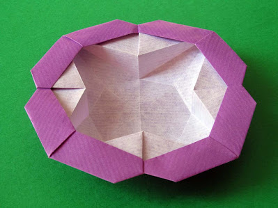 Origami Scatola Stella-fiore con fondo più ampio - Flower-star box by Francesco Guarnieri