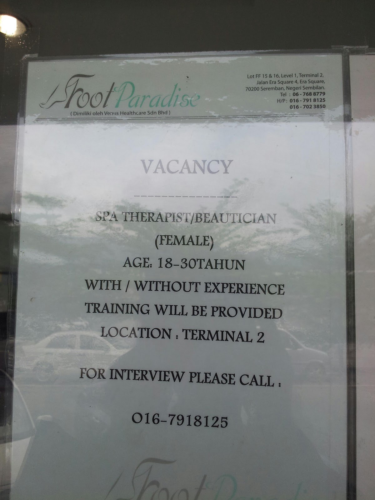 Jobs Malaysia: Jawatan kosong Pembantu Klinik & SPA therapist