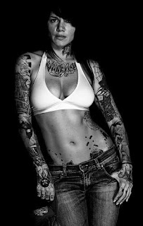 Beautiful Women With Tattoo Design