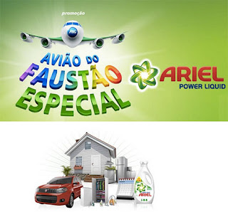 Participar da promoção Avião do Faustão especial Ariel