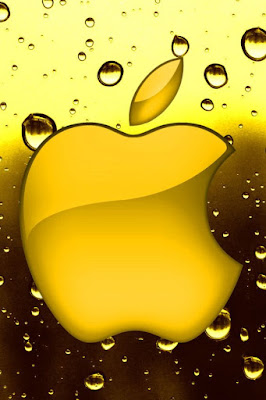 Golden Apple Wallpaper Background