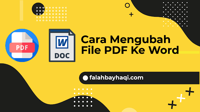 Cara Mengubah File PDF Ke Word