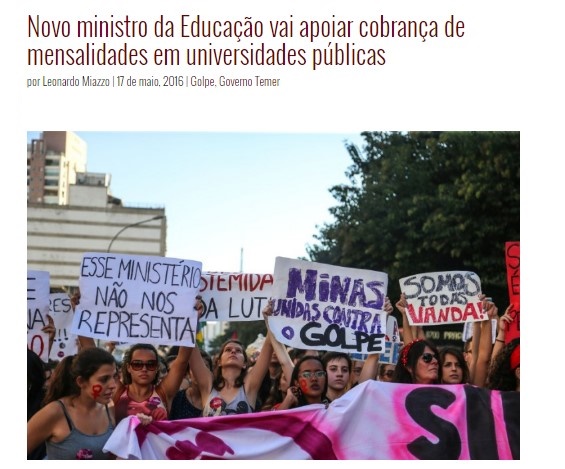 Novo ministro da Educação vai apoiar cobrança de mensalidades em universidades públicas