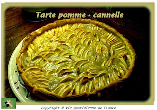 Vie quotidienne de FLaure: Tarte pomme - cannelle