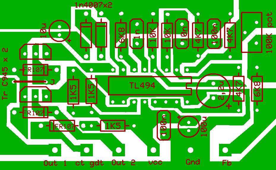 Didik Gambios WorkShop MODUL PWM SMPS HALFBRIDGE TL494 