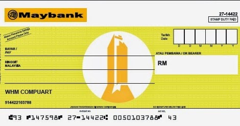 Gambar Mymusallas Design Printing Cek Maybank Gambar di 