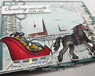 stampin up, horse and sleigh