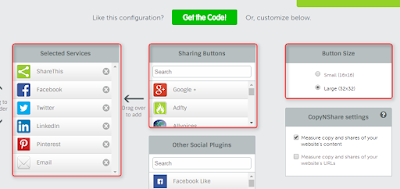 Cara memasang ShareThis button di posting blogger