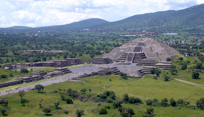 The view from the Pyramid of the Sun, Teotihuacan