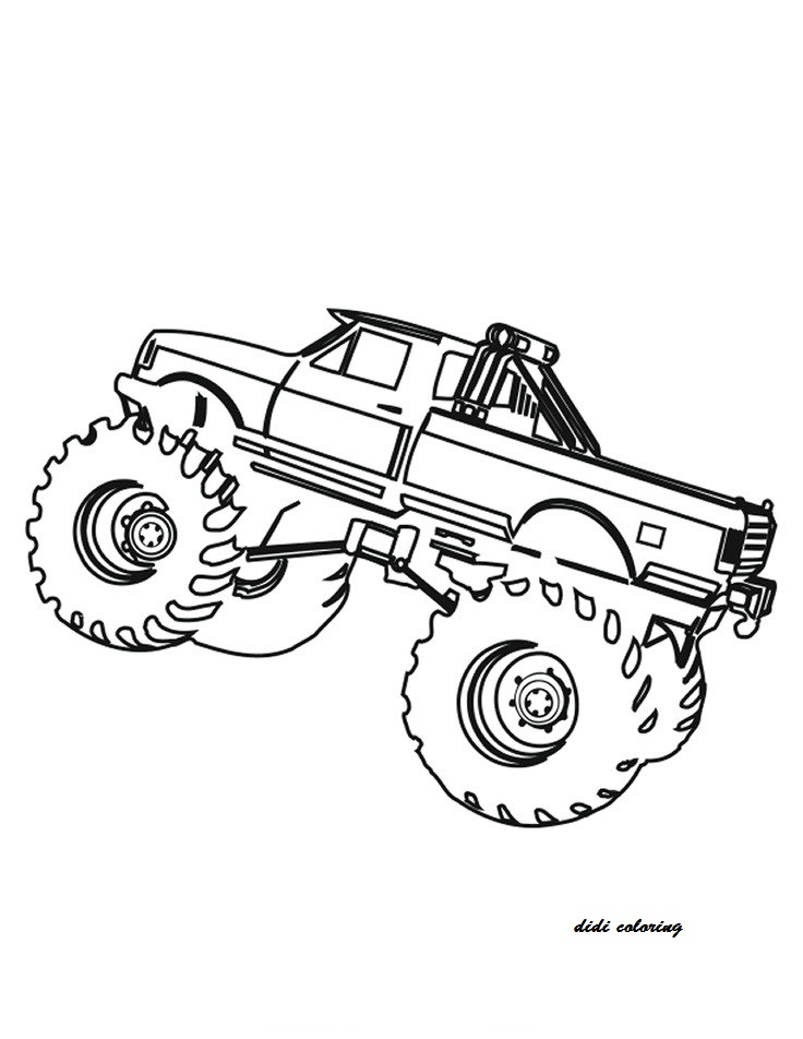 Kids Monster Truck Coloring Pages 10