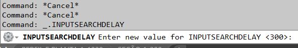 Variável de sistema INPUTSEARCHDELAY