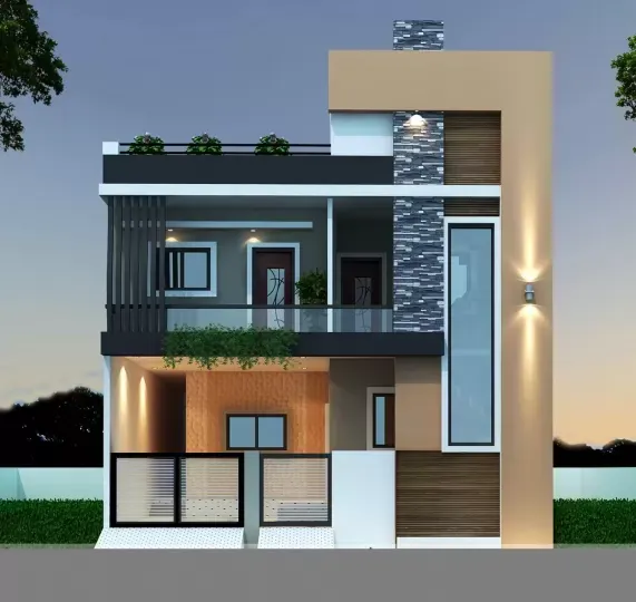 Duplex House Design - Small Modern Duplex House Design Pictures - Duplex house design - NeotericIT.com