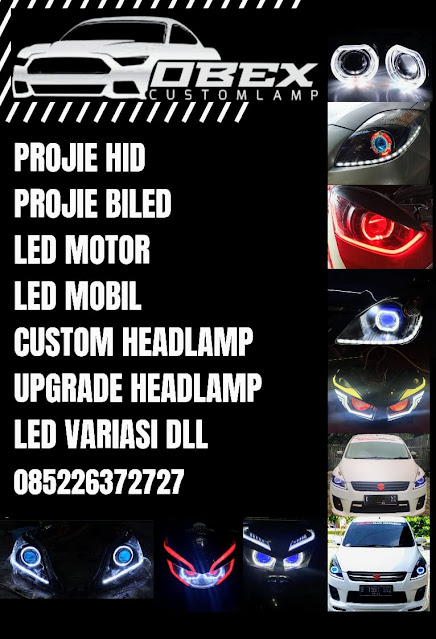 Obex Custom Lamp Upgrade lampu MOBIL dan MOTOR anda lebih terang, jadi bukan hanya nambah bagus tampilan saja