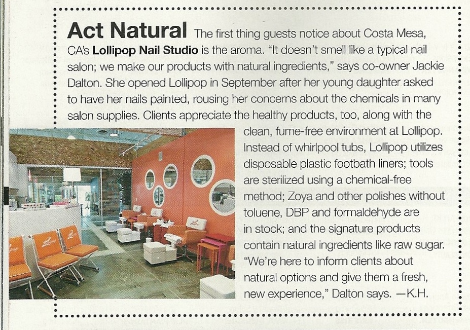 American Salon Magazine Features Lollipop Nail Studio