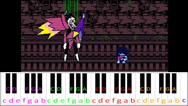 Deal Gone Wrong (Deltarune) Piano / Keyboard Easy Letter Notes for Beginners