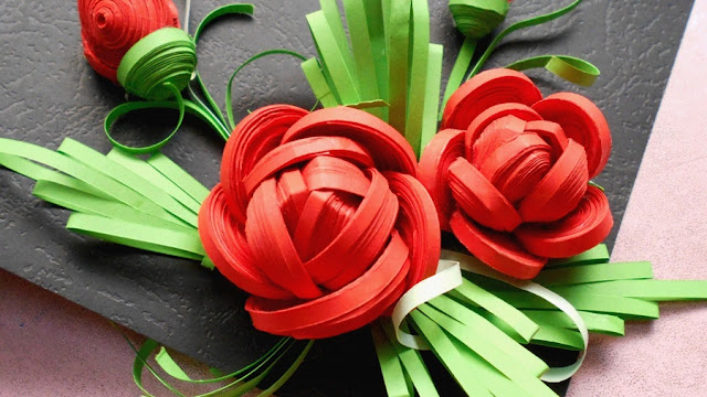 paper quilling rose