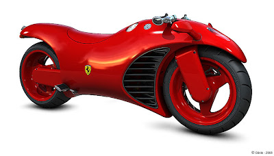 Ferrari V4 Motorcycle Side