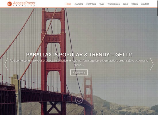 AccessPress Parallax