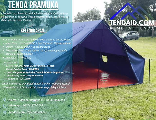 Penjual Tenda Pramuka Termurah Berkualitas Hanya di tendaid.com
