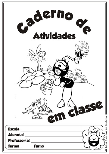 Capas para Caderno Smiliguido para Colorir