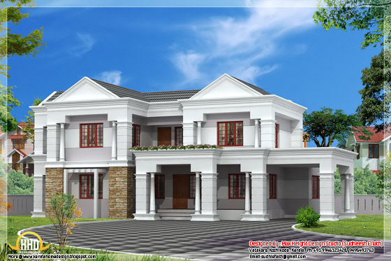 3300 square feet Indian style house elevation
