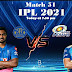 Match 51 IPL 2021 Rajasthan vs Mumbai