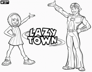 Desenhos para colorir de Lazy Town