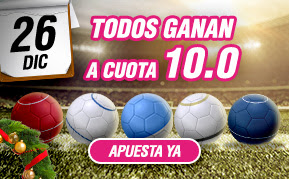 wanabet Boxing Day a CUOTA 10 en la Premier League 26 diciembre