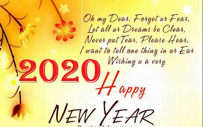 Happy new year message with image