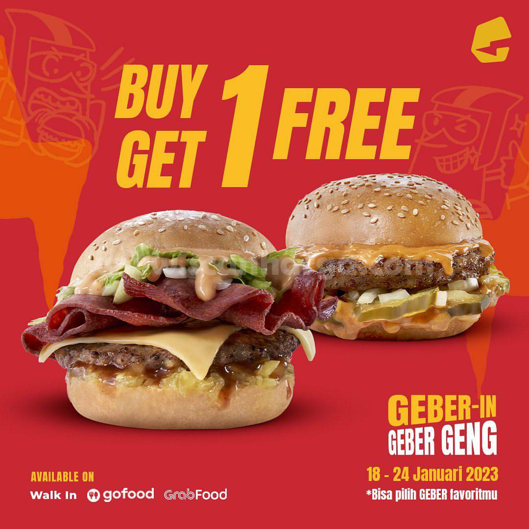 Promo Burger Geber 18 - 24 Januari 2023