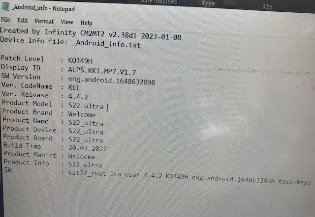 DOWNLOAD WELCOME S22 ULTRA FIRMWARE FILE: MT6572 BY SUMA TECH SOLUTION