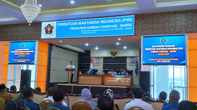 PWI Parepare Gelar Silaturahim di Auditorium BJ Habibie, Dan Resmi Di Lantik 