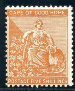 Cape of Good Hope 1887 QV 5s orange