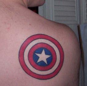 captain america tattoos