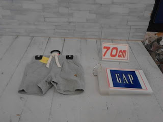 中古品　子供服　70㎝　GAP　グレー　ショートパンツ　298円