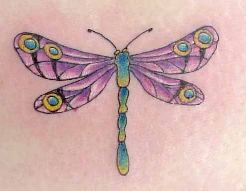 Dragonflies Tattoos is regarded a symbol of stamina as he goes all day long