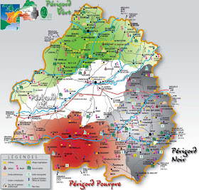Mapa Périgord