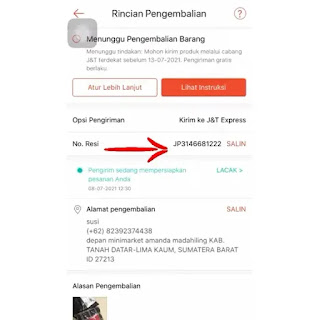 tata cara retur barang di shopee