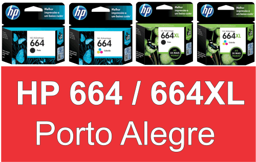 Cartucho HP 664 e HP 664XL para impressora Deskjet Ink Advantage