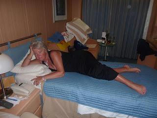 Languit op bed...
