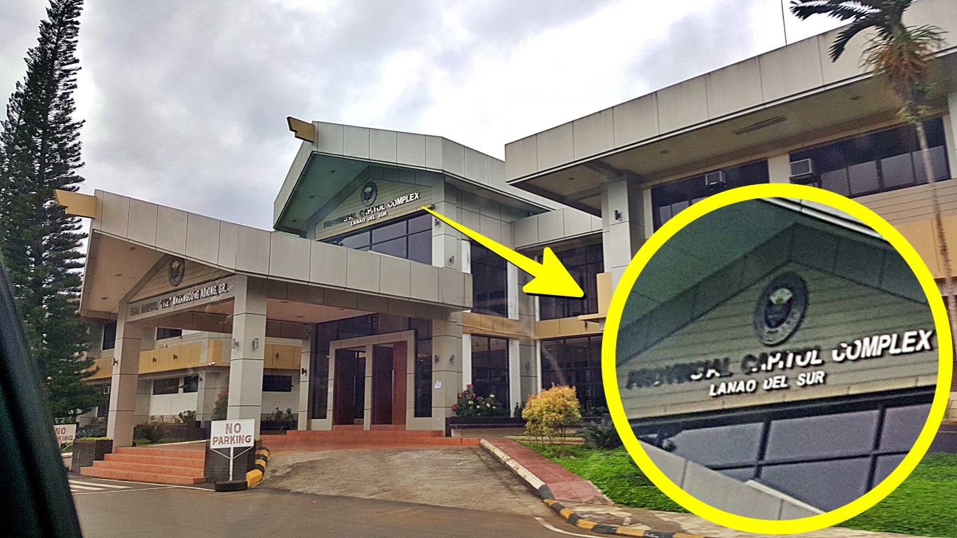 close-up view of the façade of Lanao Del Sur Provincial Capitol's main building