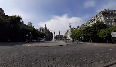 panoramica da av. dos Aliados no Porto