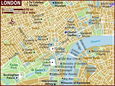 london travel map