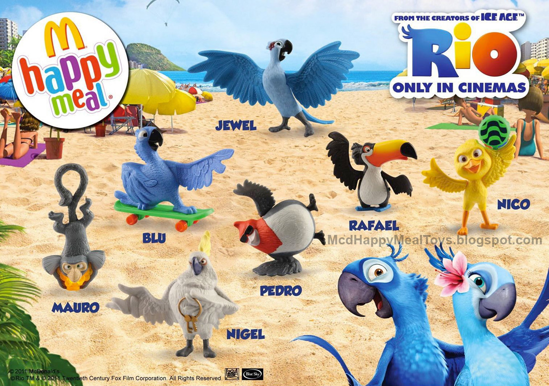 Mcd Happy Meal Rio Toys Happy Meal Toys